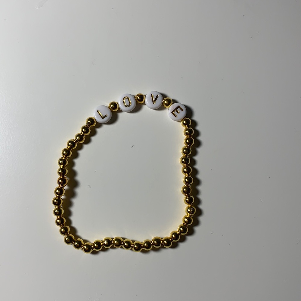 Gold love bracelet
